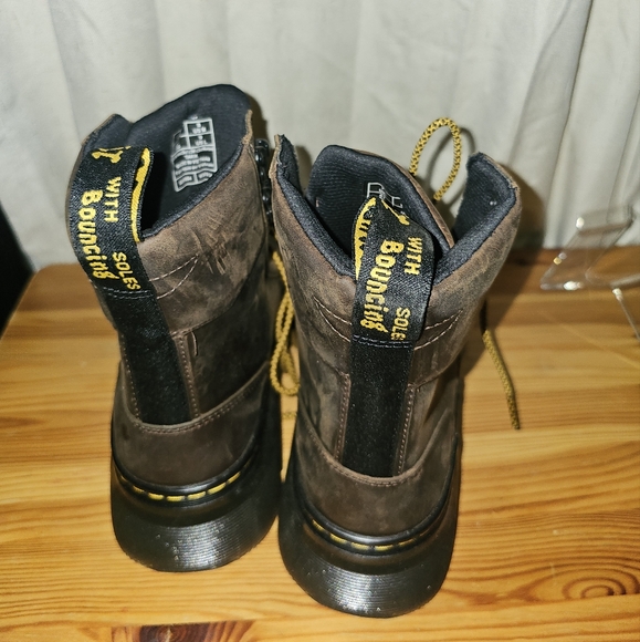 Dr Martens Tarik Crazy Horse Brown Leather Combat Boots SzM8